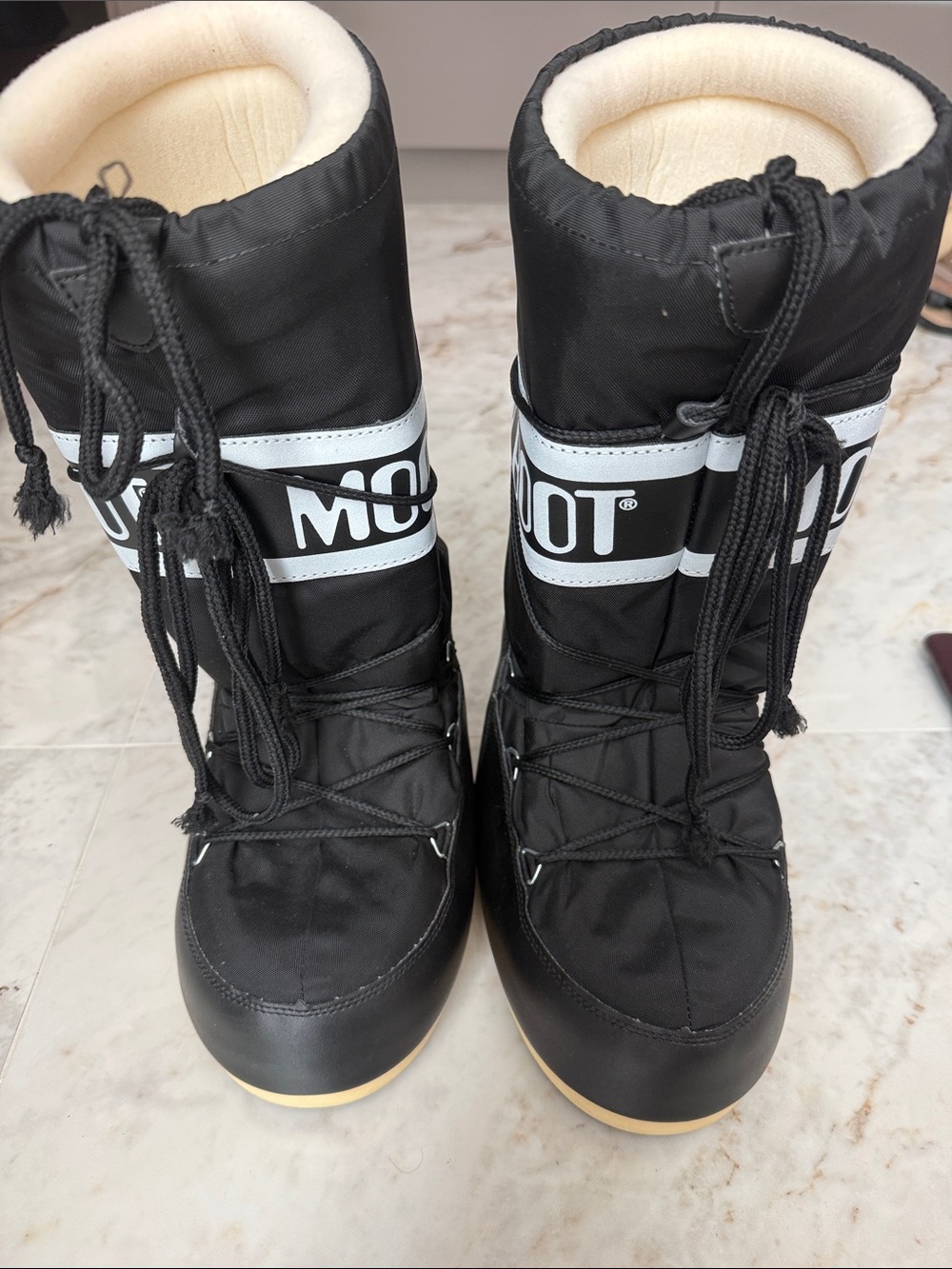 Black Tall Moon Boots